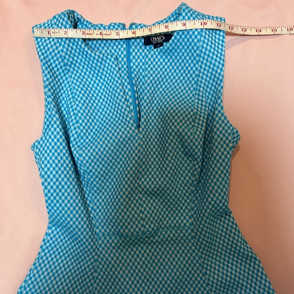 Chaps Teal and White dress - Picture 12 of 13